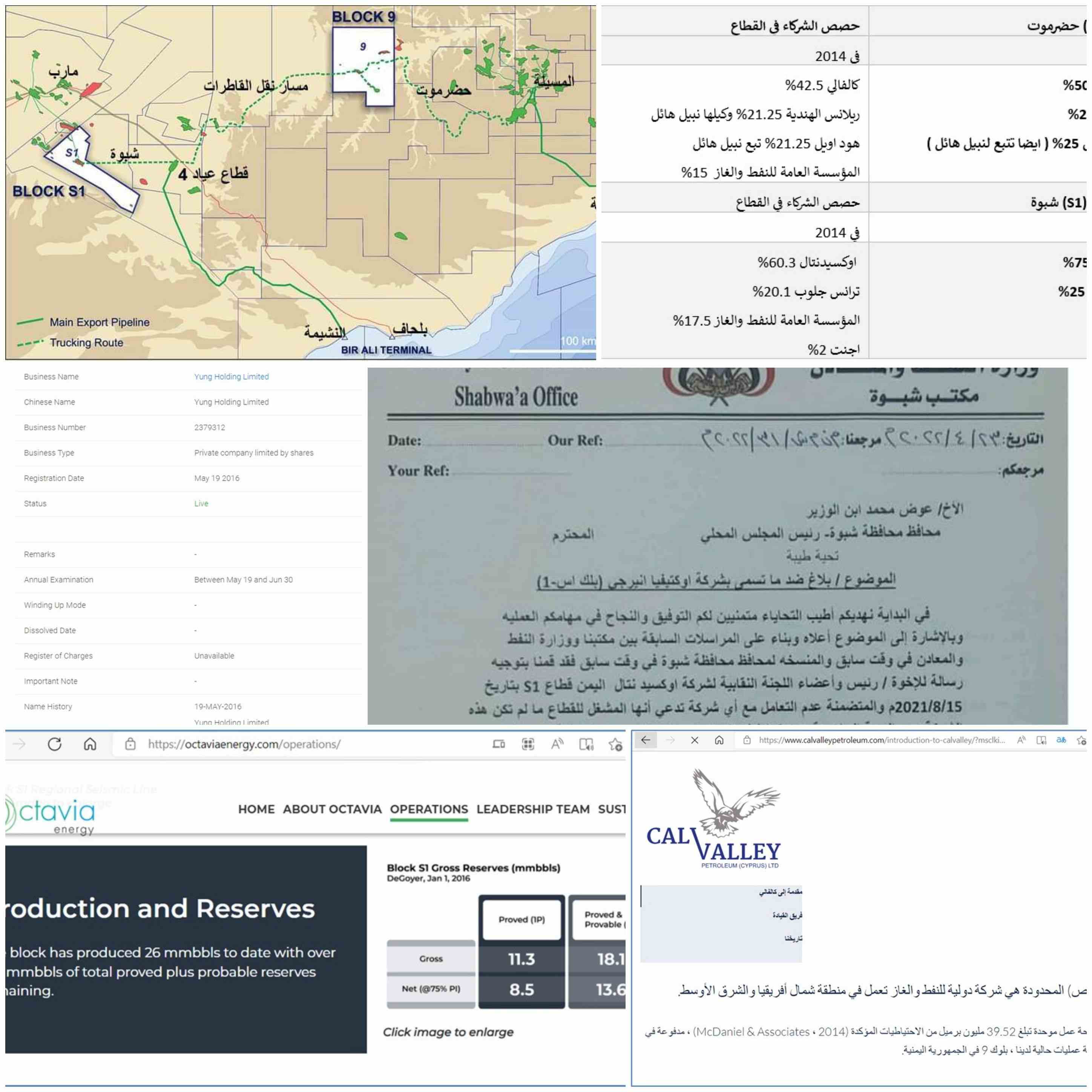 تقرير بالوثائق ..مجموعة هائل سعيد انعم تنهب نفط شبوة وحضرموت وتورط الجنرال محسن الاحمر وقيادات من هوامير فساد حزب الاصلاح (تفاصيل صادمة) ..!!